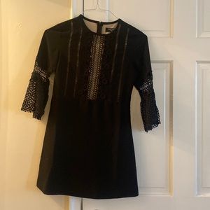 Black mini dress